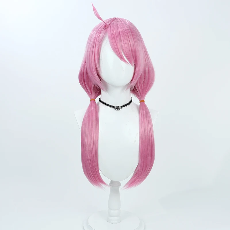 Blue Poison Cosplay Wig Arknights Game Pink 50cm Heat Resistant Synthetic Hair Halloween Party Carnival Role Play + Free Wig Cap