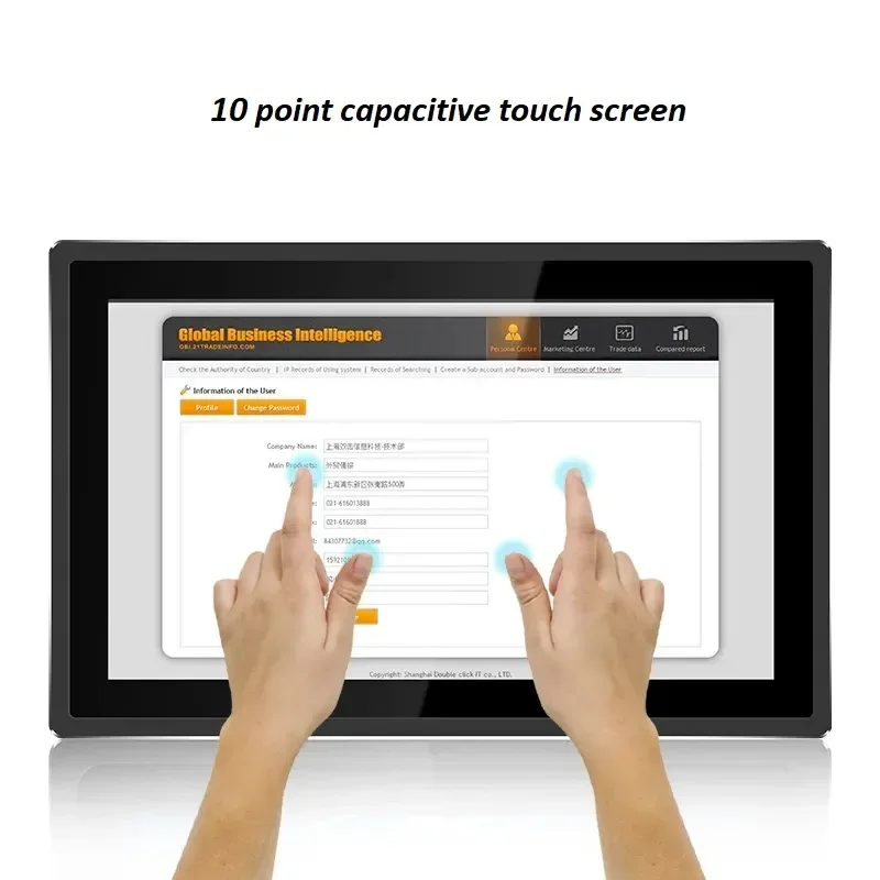 2026 OEM Custom Industrial Computer Rugged All In One Touch Screen Industrial Panel PC Monitor