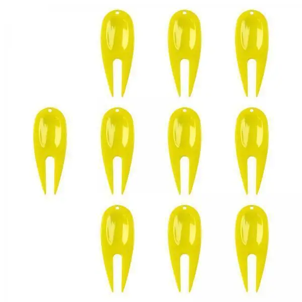 

Golf Divot Repair Tool Set Plastic Pitch Fork Reusable Golf Supplies for Park Golf Practice Beginner Training