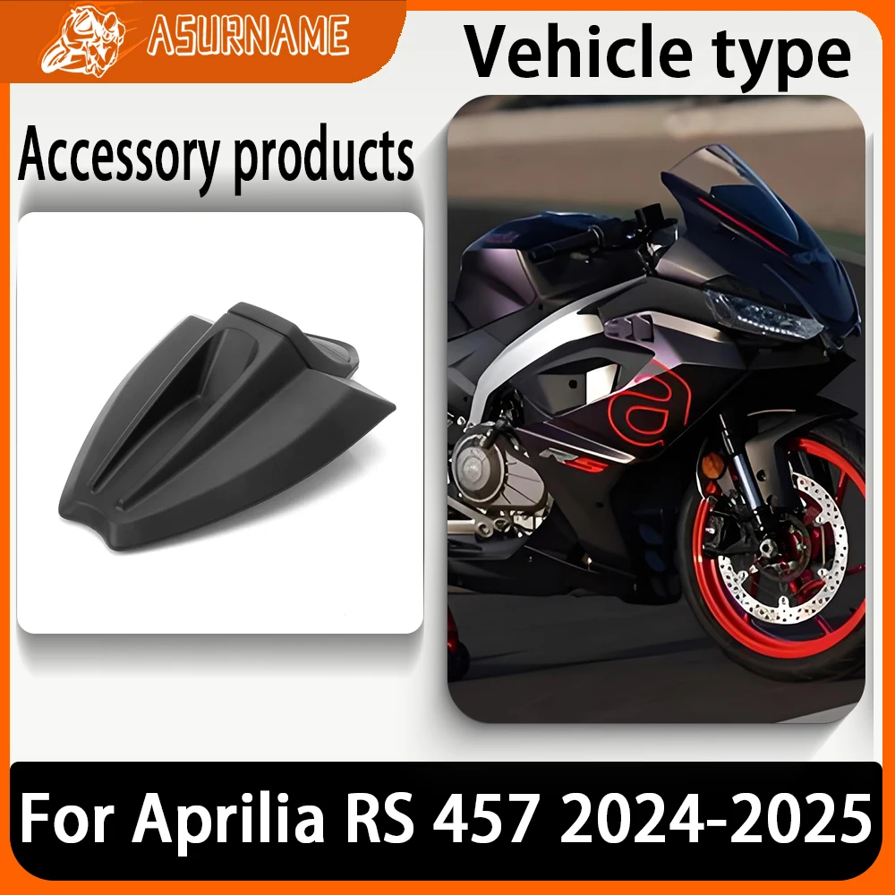

For Aprilia RS457 RS 457 2024-2025 Motorcycle Accessories Rear Seat Cover Cowl Fairing Rear Passenger Pillion Black Carbon fiber