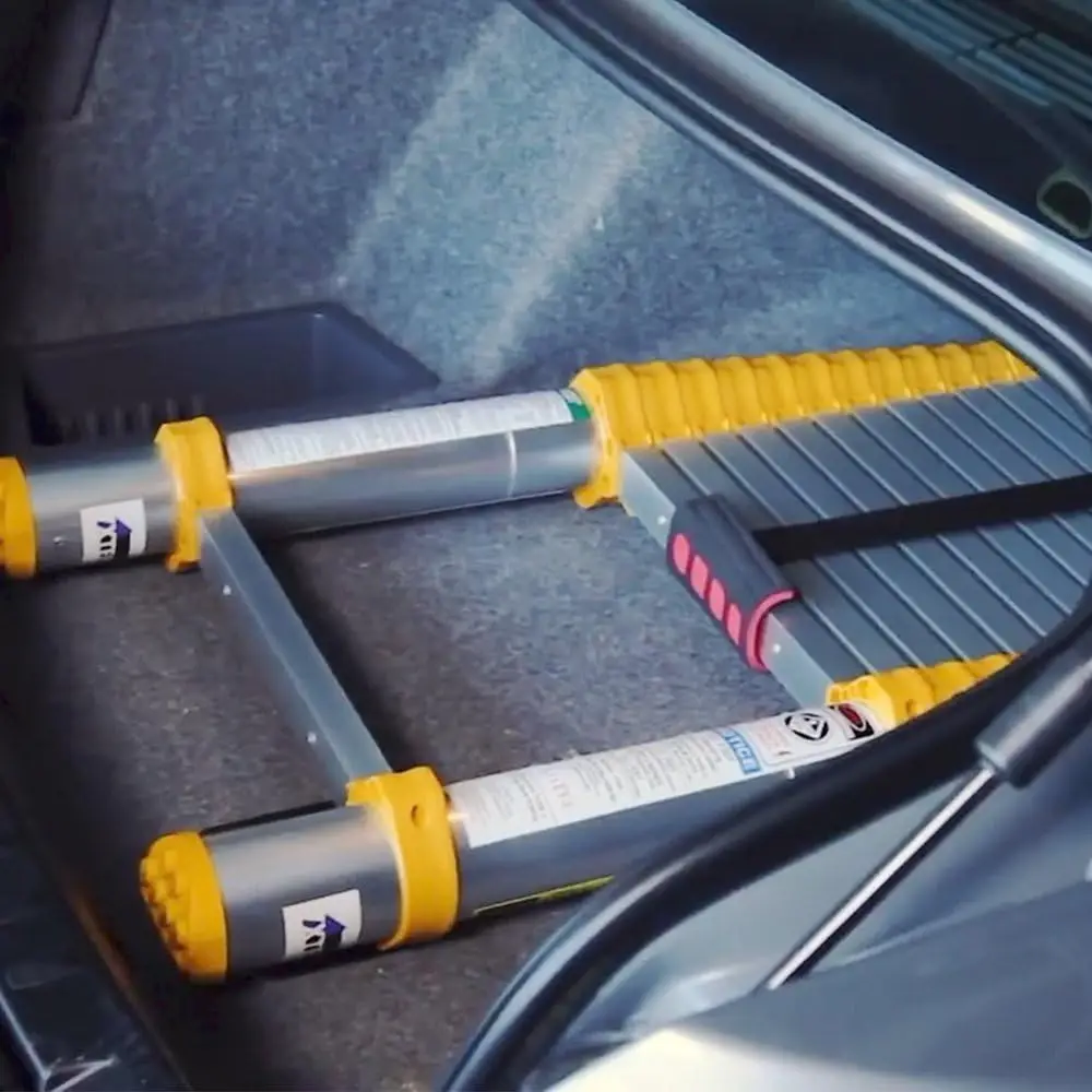 Vejigas telescópicas 770P, 12,5 pies, amarillo/gris