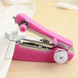 1pc Portable Mini Manual Sewing Machine Simple Operation Sewing Tools Sewing  Cloth Fabric Handy Needlework Tool LYQ