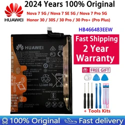 Original Battery HB466483EEW 4000mAh For Huawei Nova 7 SE Pro 5G Honor 30 30S Pro Pro+ Plus Batteries Batteria Fast Shipping