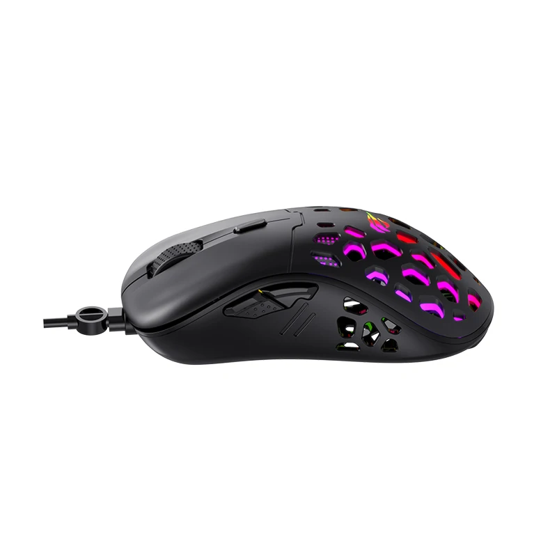 Havit MS955 RGB Wireless Gaming Mouse 12000 DPI Optical Sensor Honeycomb Shell 6 Buttons Adjustable Weights Mouse for Laptop PC
