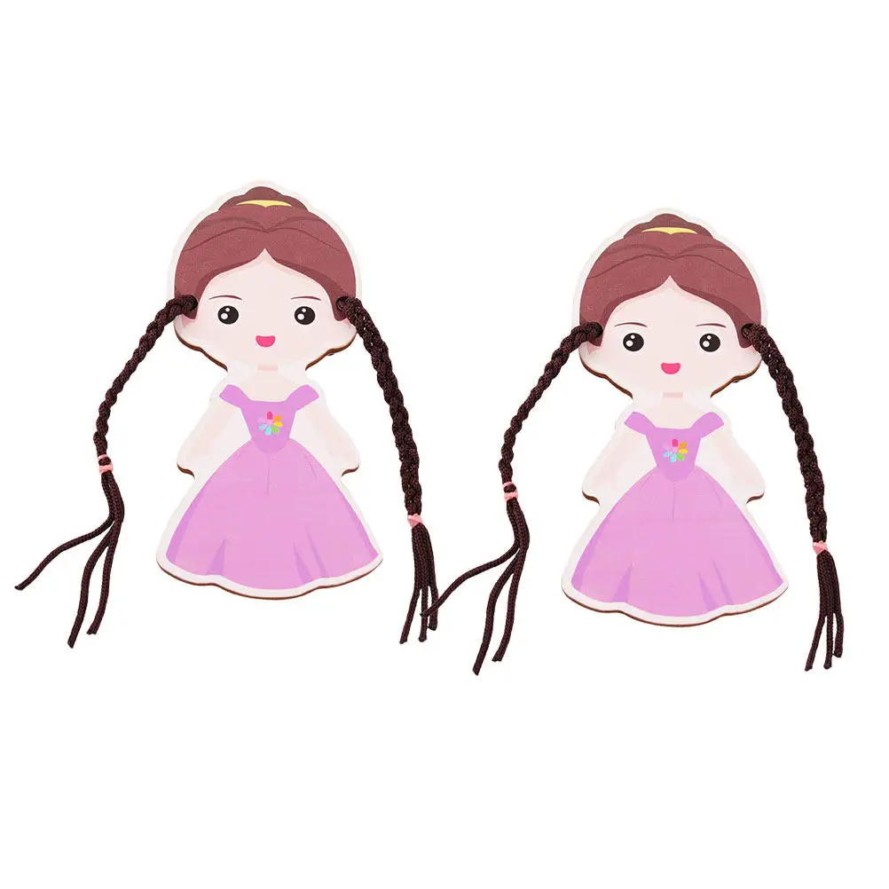 

2Pcs Braiding Game Early Educational Playthings for Kids DIY Hand Eye Coordination Logical Thinking Braids Toy