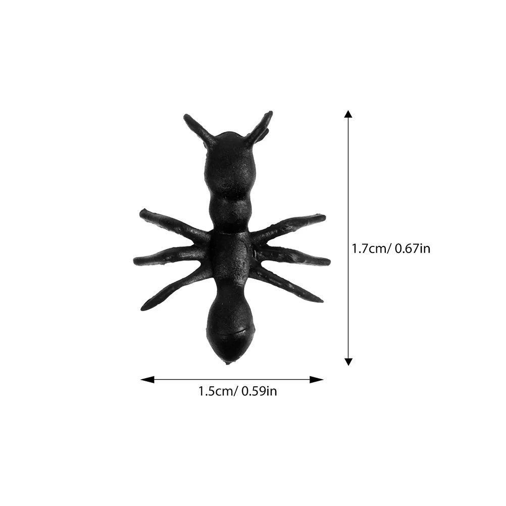 300Pcs Realistic Simulation Ants Durable PVC Fake Ants Garden Desktop Party Decoration Ant Models Insect Toys Fake Ant