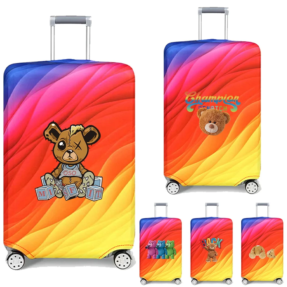 

Luggage Protective Cover Stretch Fabric Dust Cover Anti-Scratch Suitcase Suit for 18-32 Inch Bag Bear Pattern Travel Accessories