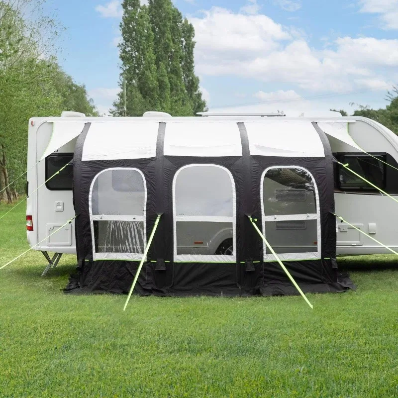 

Outdoor 5 People Camping Caravan Rv Shade Tent Waterproof Windproof Inflatable Rv Awning Outdoor Tents