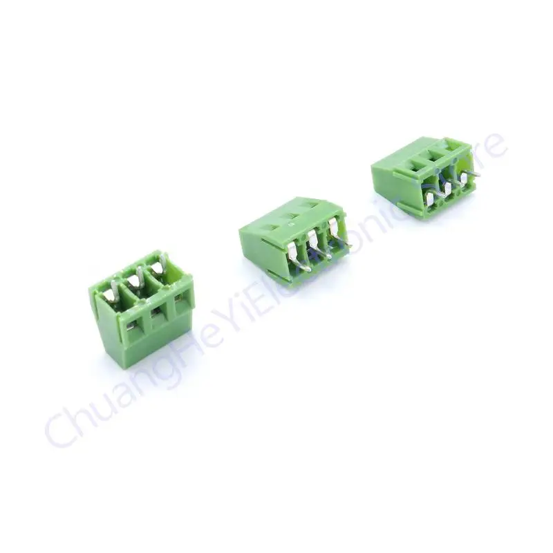 

50Pcs 5mm 3Pins 3P 3 PINS PCB Screw Terminal Block Connectors 300V 10A KF128 KF128-3P