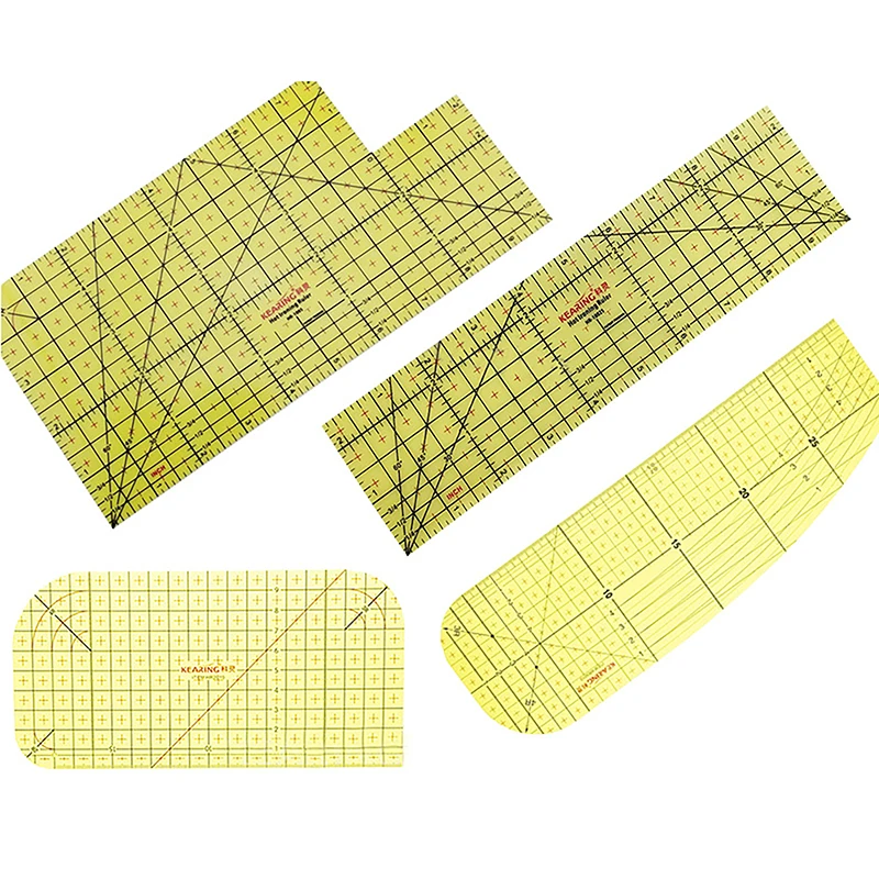 Regla de planchado en caliente, herramienta de medición para manualidades de sastre, suministros de costura DIY