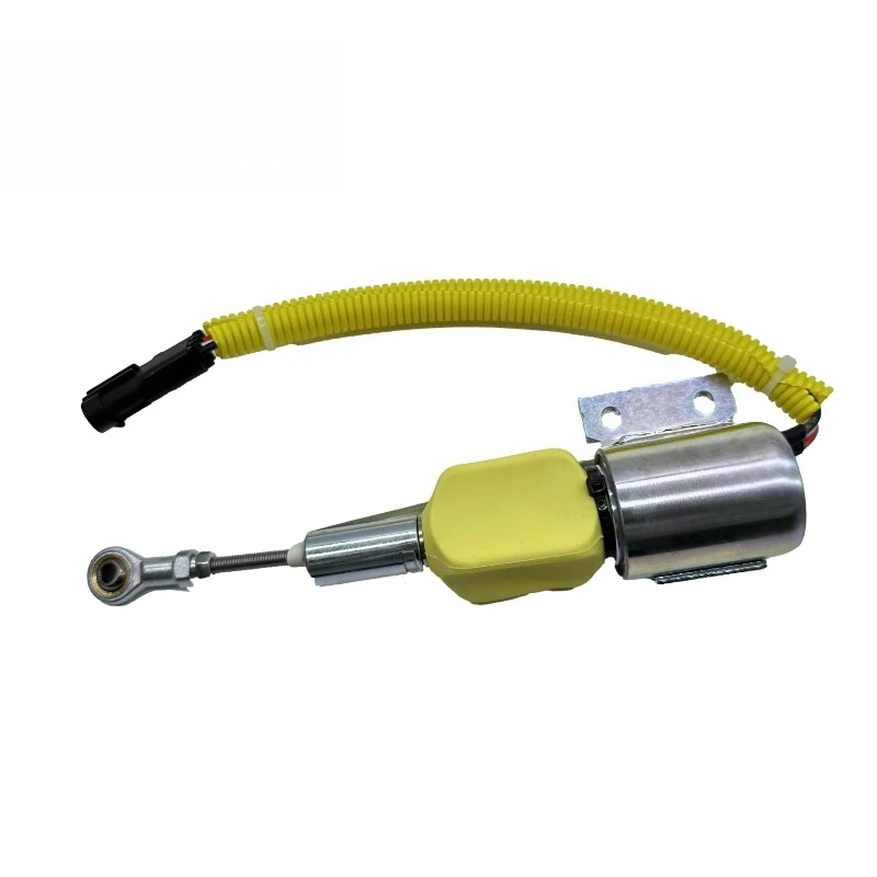 Construction Machinery Parts 24V Shutdown Solenoid Valve Switch 3932530 Is Suitable for R220-5