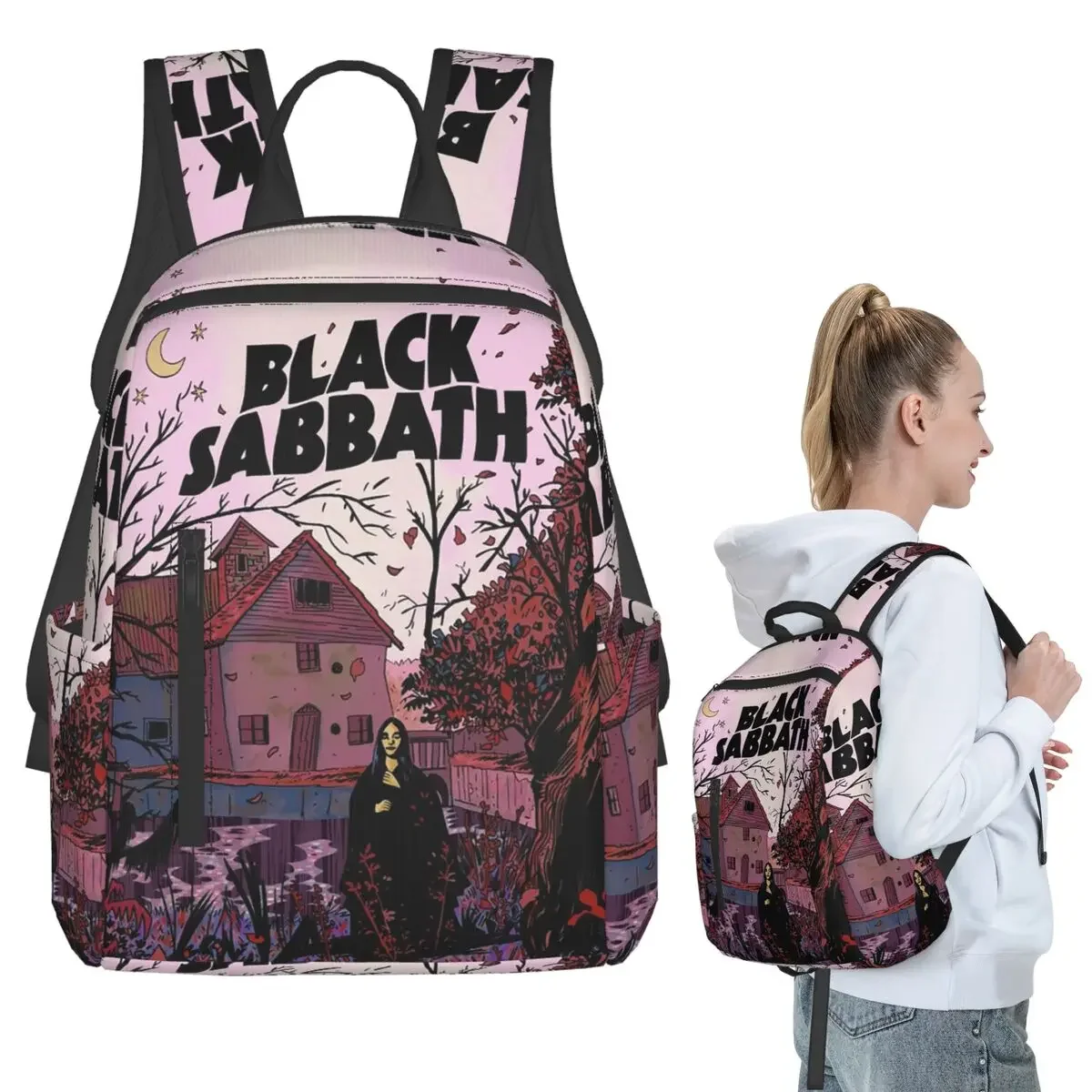 

Band Black Sabbath Backpack Student Boys Girls BookBag Children School Bag Computer Shoulder Bags for Men Women