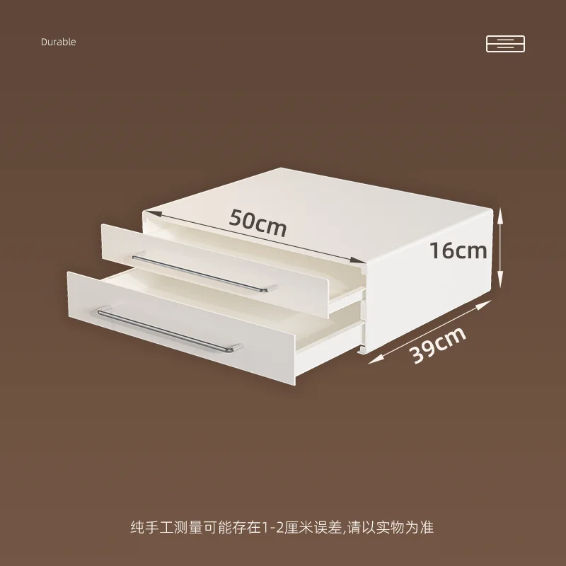 

Multi-level Storage Rack for Items, Coffee Machine, Entrance Desk Storage, Pull-out Design, Simple Style Storage Shelf Drawer