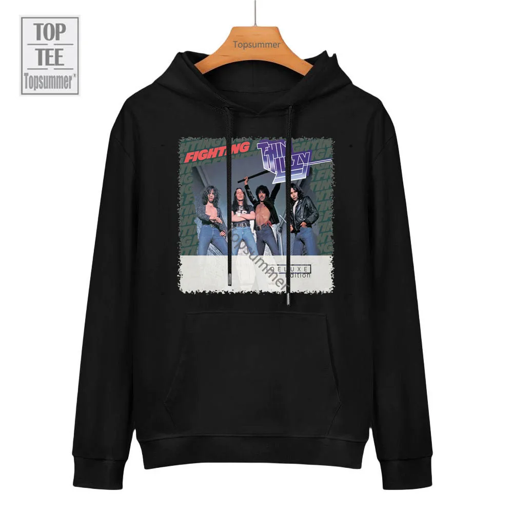 

Fighting Album Sweatshirts Thin Lizzy Tour Sweatshirt Men Streetwear 90S Hoodie Street Tops