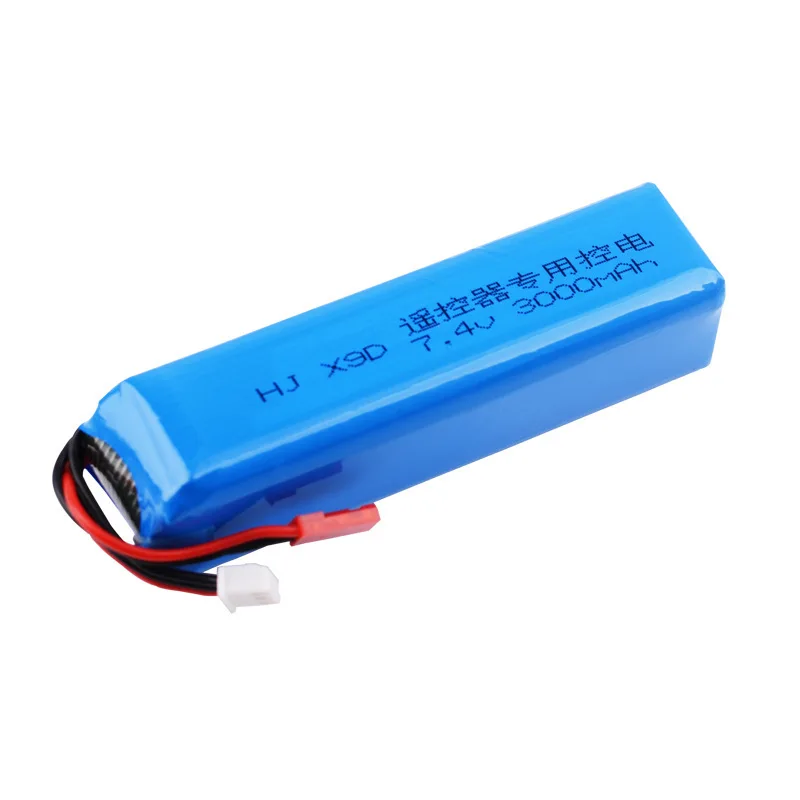 FrSky 2S 7.4V 3000mAh 8C LiPo Battery For X9D Plus Transmitter Remote Controller Rechargeable Lithium Polymer Battery 3000mAh