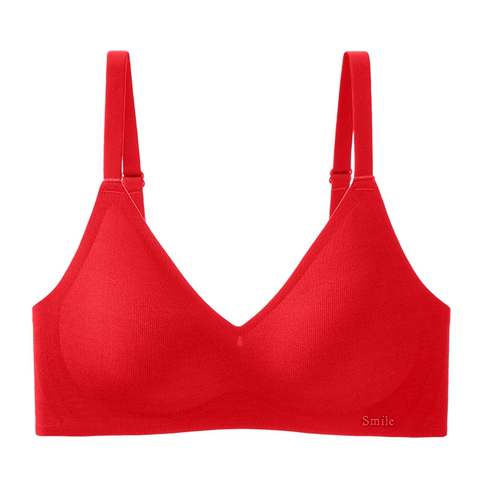 Confortável feminino geléia macia sem costura suporte close-fitting sem anel de aço roupa interior macio sutiã fino roupa interior amigável à pele