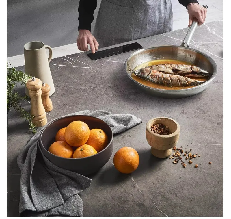 2026 Hidden Induction Cooktop 4 Burners  Invisible Induction Cooker for Under Granite and Support Half-bridge Motherboard