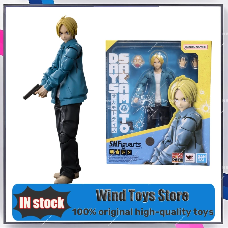

In Shock Original Box Bandai SHF SAKAMOTO DAYS SHIN ASAKURA Костюм Фигурка Готовая модель Комплект аниме Полный экшн-игрушка в подарок для детей