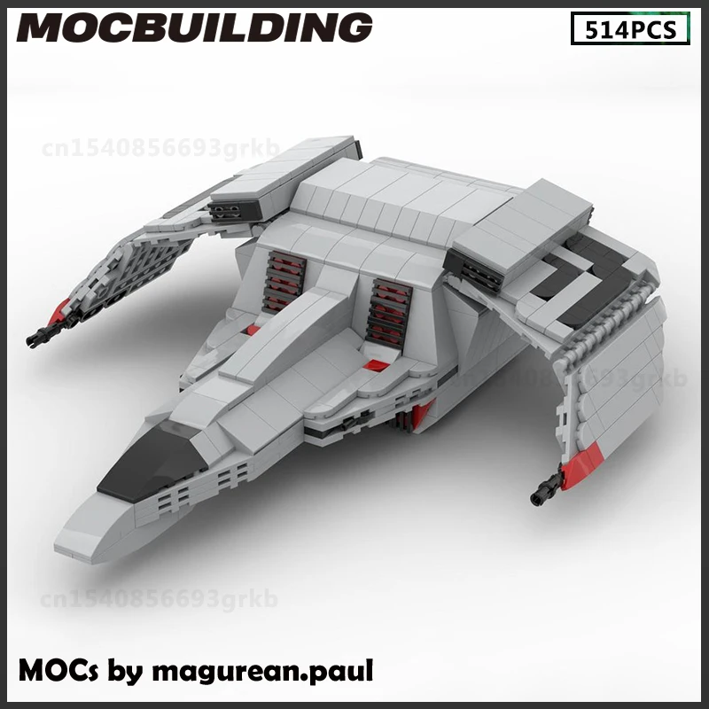 

MOC Building Block F-107 Starfighter Space Ship Model Christmas Present DIY Bricks Assembling Toys Birthday Gift Collection