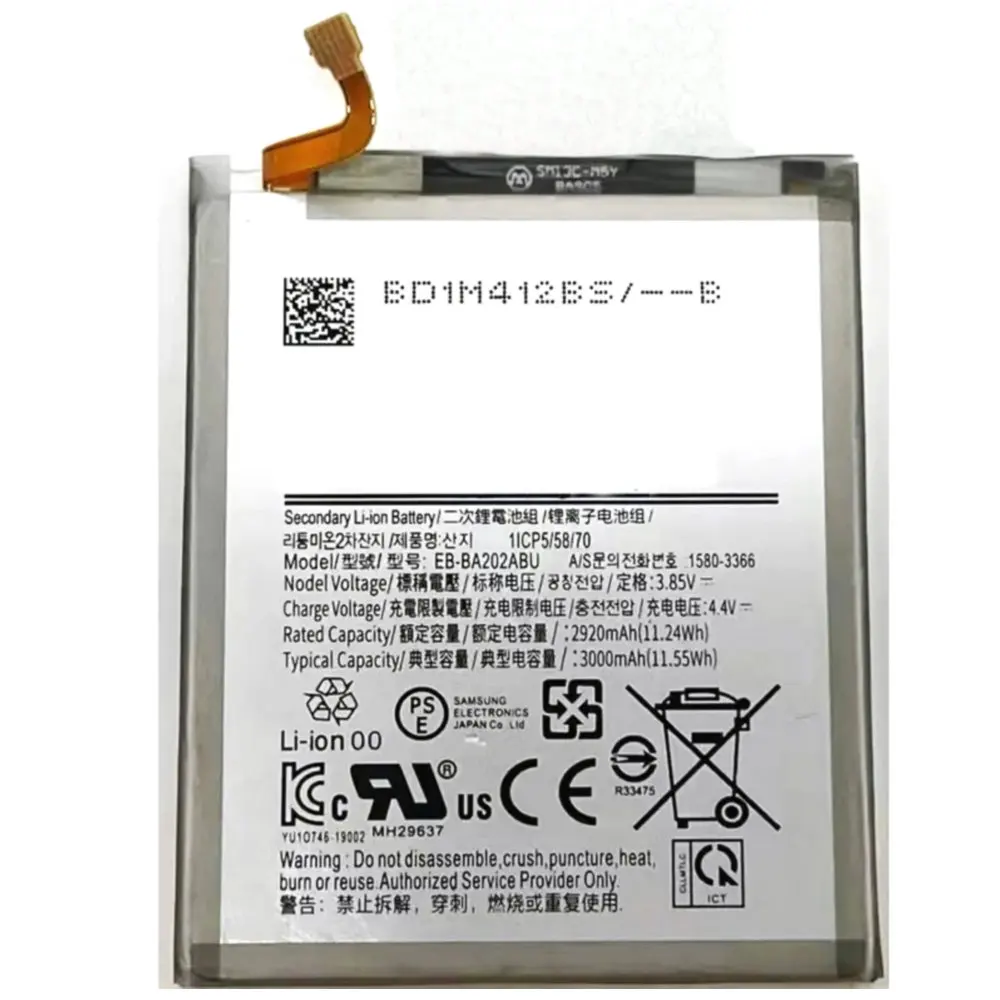 

New EB-BA202ABU Battery for Samsung Galaxy A20e A10e A102W A102U A202F SM-A202F/DS SM-A202F Mobile Phone