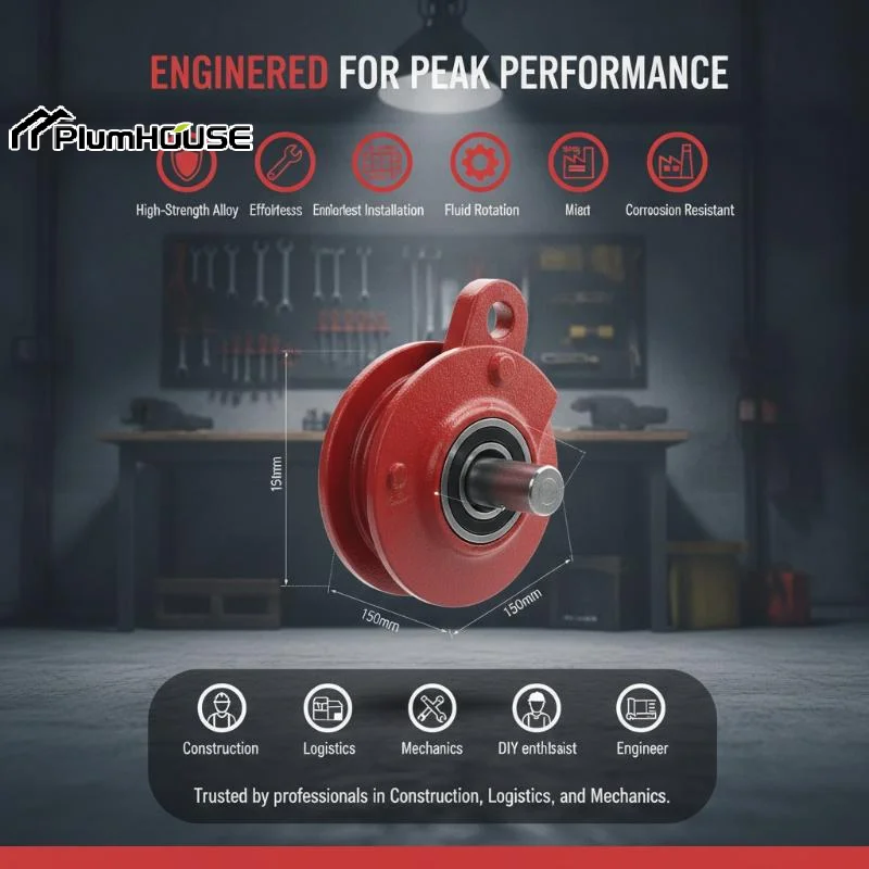 Suitable For Lifting Slings, Hardware, Crane Construction, Mini Pulleys, Rotating Rings, Lifting Pulley Blocks