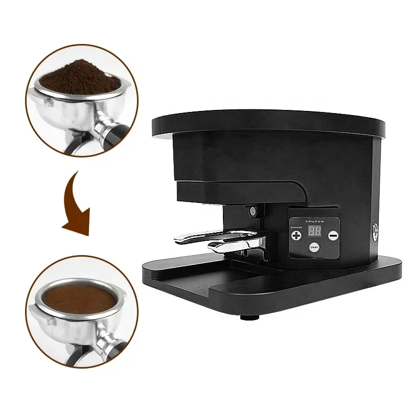 

Perfex 2023 Nieuw Binnen Zwart Wit Automatisch Koffiestamper Verstelbare Druk Commerciële Elektrische Koffie Sabotage Machine