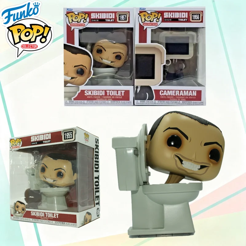 

Коллекционная фигурка FUNKO POP Skibidi Toilet Cameraman, модели 1956 и 1957, виниловая, лимитированная серия, подарок на праздник