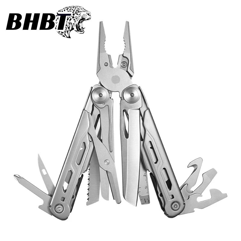 BHBT Folding Multitool Pliers Multi-functional Combination Tool Pliers Folding Scissors EDC Outdoor Equipment