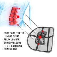 Summer Universal Office Chair Breathable Lumbar Back Support Spine Posture Correction Back Pillow Car Cushion Truck Seat Amagi