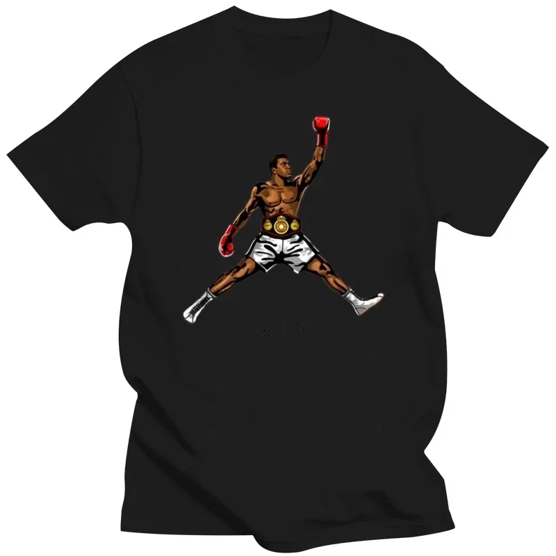 2024 MenFashion Fly Mohammed Ali baskılı T Shirt komik Tee gömlek Hipster erkek serin Tops vintage Summe New Arrival man