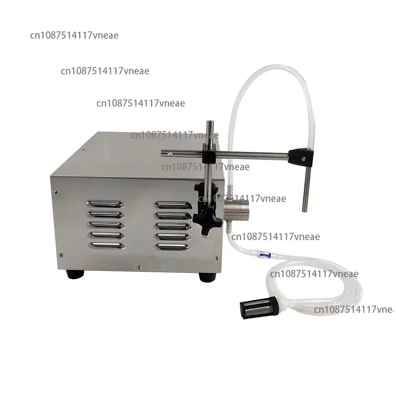 آلة تعبئة السوائل بالمضخة المغناطيسية آلة تعبئة زيت المذيبات الصغيرة شبه الأوتوماتيكية #3