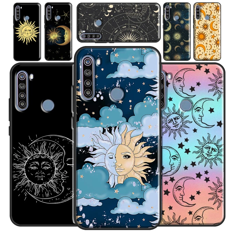 Sun Moon Star Sign Astrological Celestial Case For Redmi Note 12 10 8 9 11 Pro Cover For Redmi Note 12S 11S 10S 9S 8T 9C 10C 12C