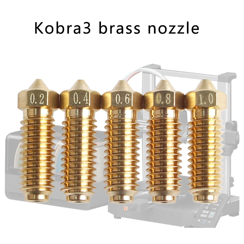 

Для Anycubic Kobra 3 комбо Hotend сопла 0,2 0,4 0,6 0,8 закаленная сталь латунная сопла для Anycubic Kobra3 запасные части Аксессуары