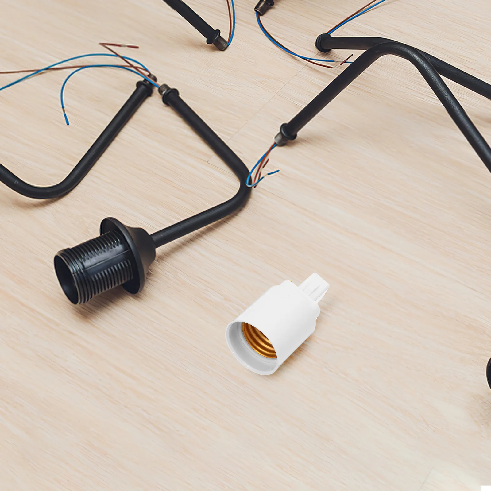 

Lamp Holder Converter To E27 Light Bulb Socket Adapter Pbt Compact Safety Design For Home Office Commercial Use Bulb Base