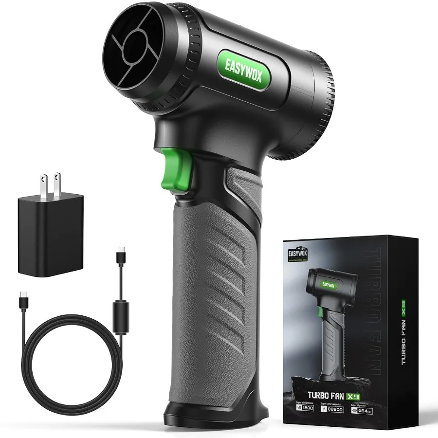 Sèche-cheveux électrique sans fil pour voiture, 756W, 1200G, Turbo, pour sécher les voitures, souffleur de feuilles, pour Patio, pelouse, Garage, neige, 8 × 300