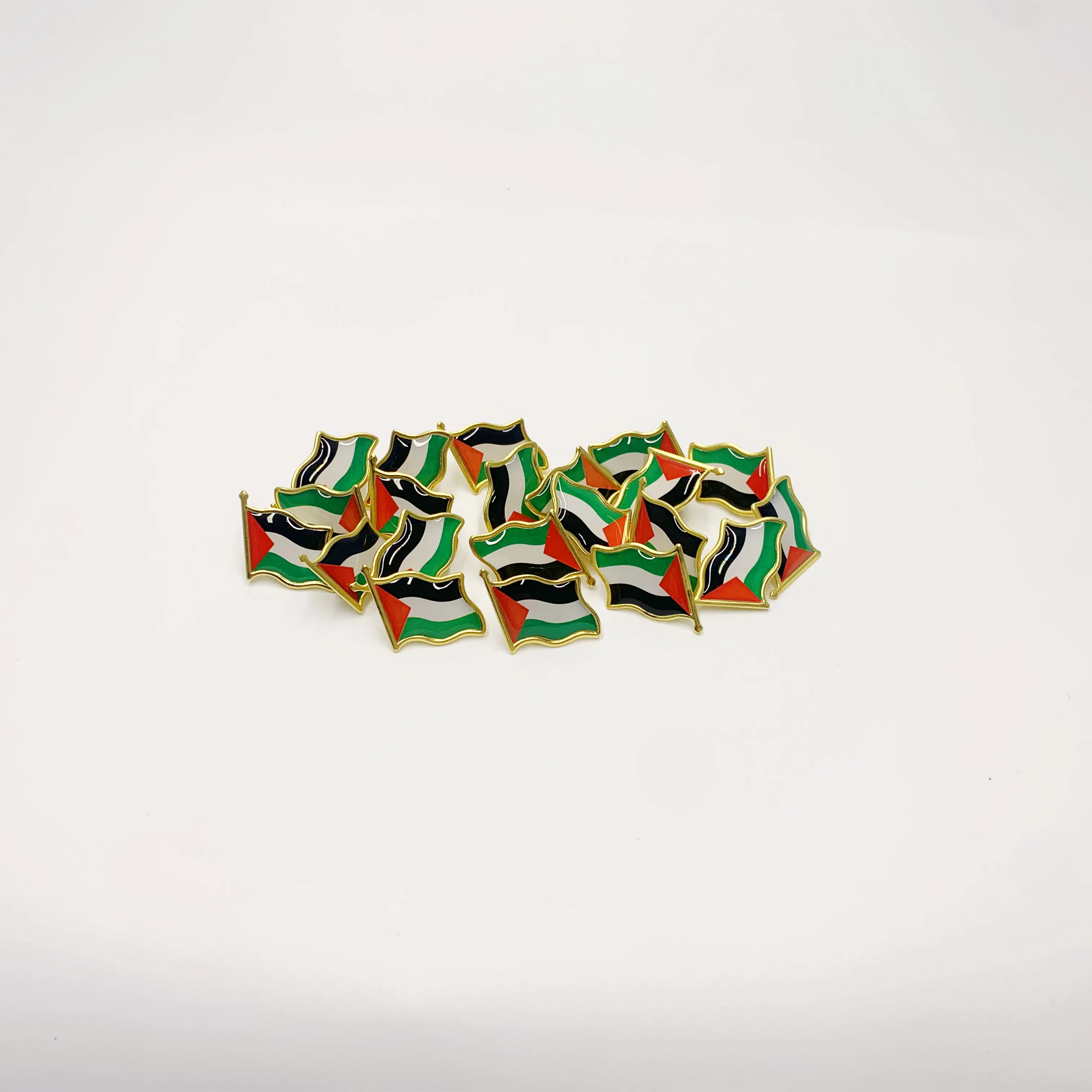 Palestine Flag Lapel Pins - Bulk Pack Palestine National Emblem Badges for Jackets Hats Backpacks And Clothes