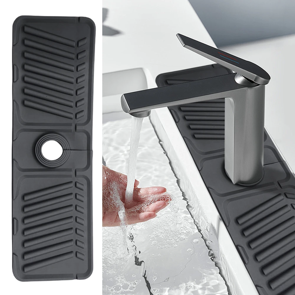 Multifunctional Silicone Faucet Mat for Kitchen Sink