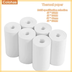 Papel térmico blanco para cámara de niños, papel de impresión instantánea, piezas de repuesto para cámara de niños, 10 piezas, 57x30mm, 40/50MM