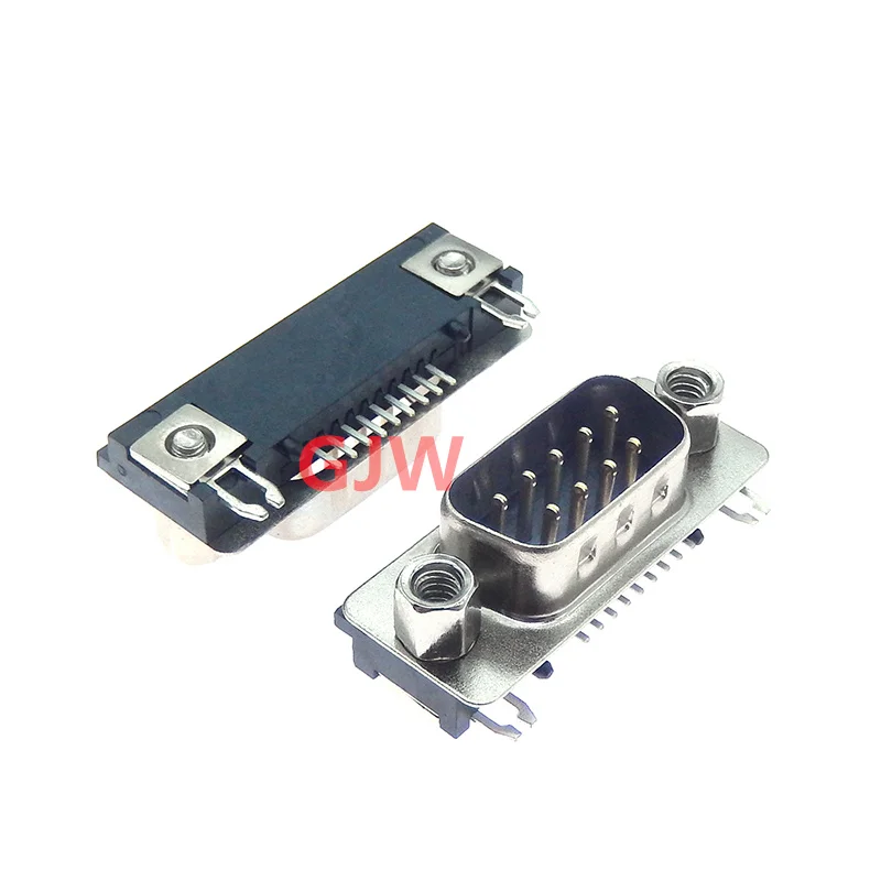 1pcs Ultra-thin DB head DR9 Core Male Patch Socket Single Row Foot DB9 Connector Connector Patch