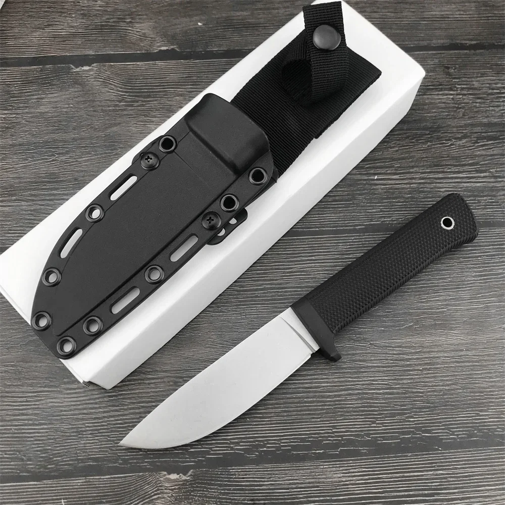 Outdoor Defense Hunting Straight Black F1 Fixed Blade Knife 5Cr13Mov Blade ABS Handle with Protective Sheath Military Knives