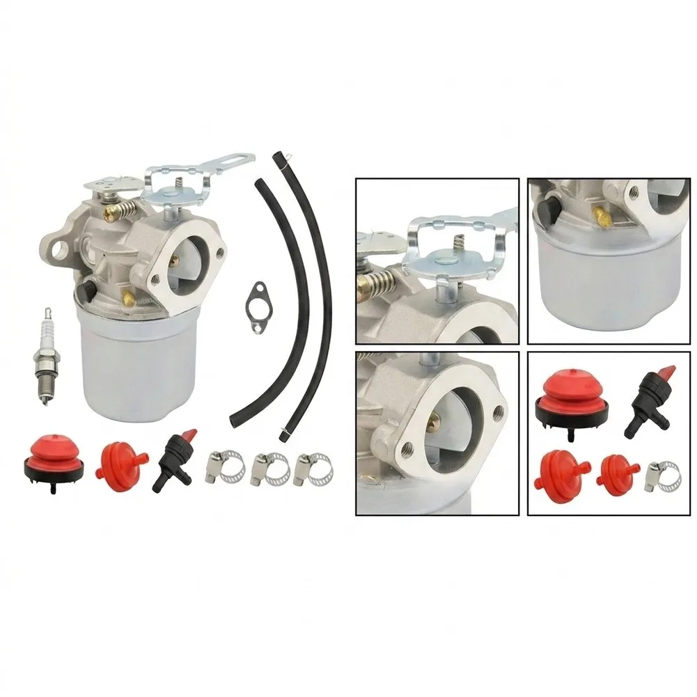For Tecumseh 632107A 632107 Carburetor Kit Compatible with Multiple Snow Blower Engine Models HSSK55 640084A LH195SP