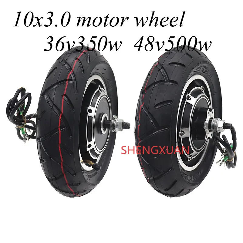 10x3.0 motor Wheel   10 inch 36v48v 350w-500w  inner and outer tire conversion kit electric scooter