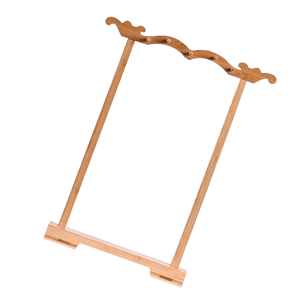 Calligraphy Brush Display Stand Bamboo Pen Rack Writing Tools Storage Multi Functional Stable Base Chinese Style