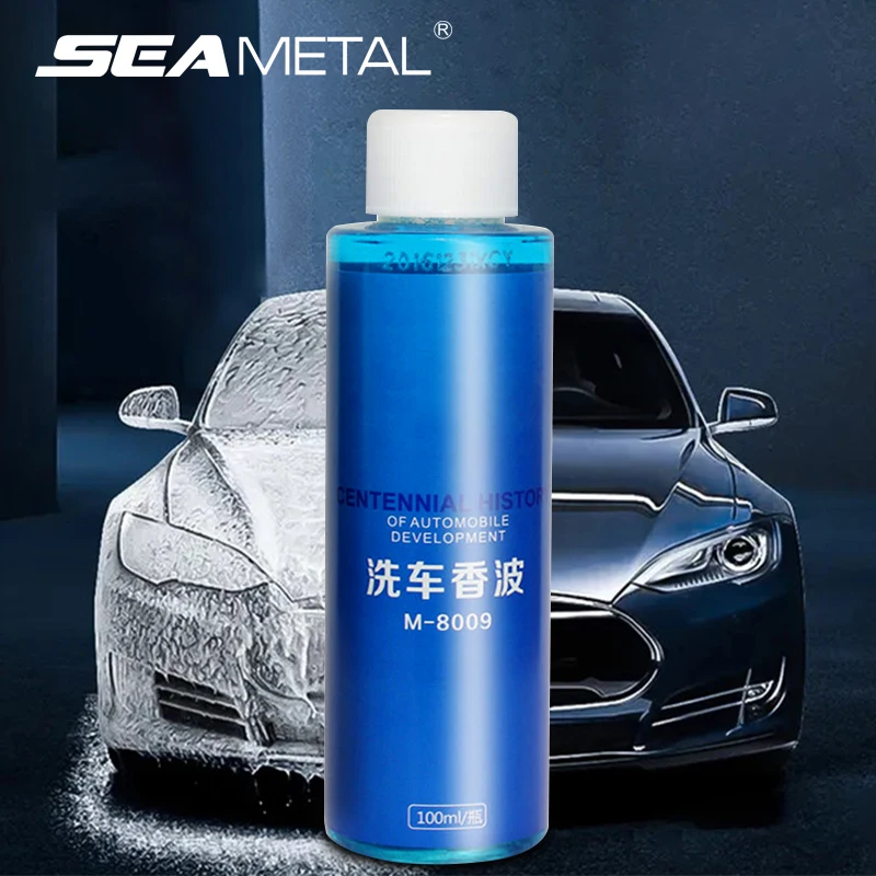 SEAMETAL 100ml Concentrated Car Wash Liquid Multifunctional Car Cleaning Shampoo Soap Foam Towel Kits for Car Wash Accessories