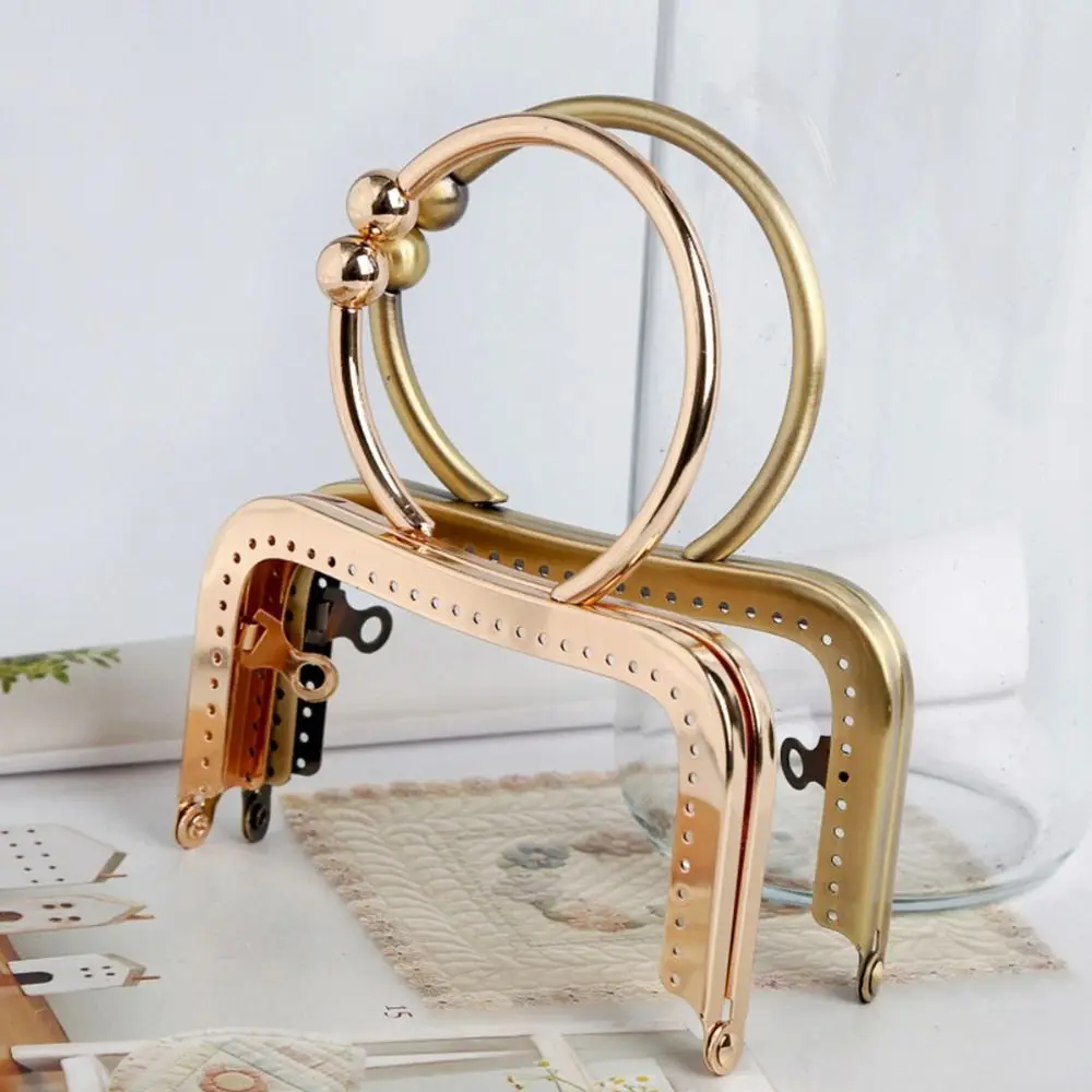 Metal Purse Frame Kiss Clasp Mini Bag Hardware Vintage Purse Frame Bag Frame Buckle Bag Making