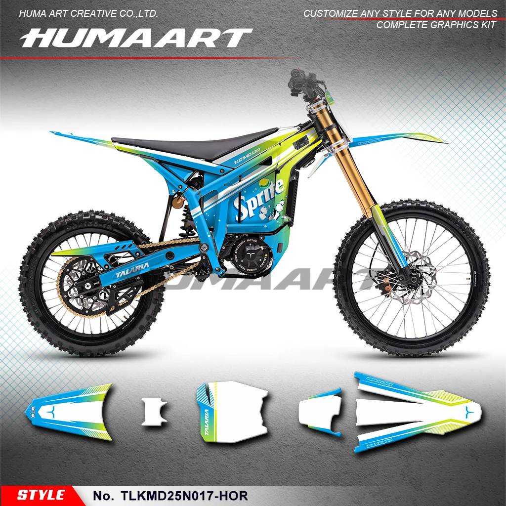 

HUMAART Graphics Decal Kit Racing Sticker for TALARIA KOMODO, DIY, Style No.TLKMD25N017-HOR