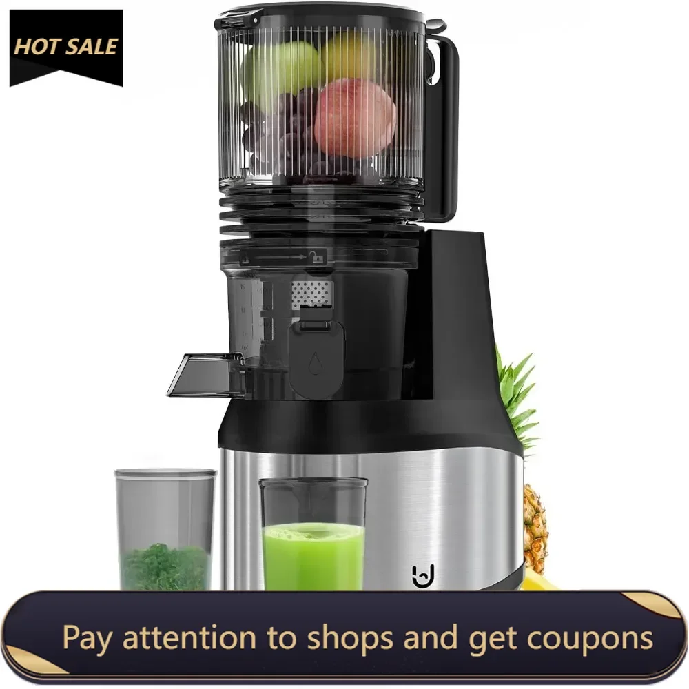 

Cold Press Juicer, 6.2" Extra-Large Feeding Chute Juicer, 350W Slow Masticating Juicer Machines for Whole Fruits and Vegetables