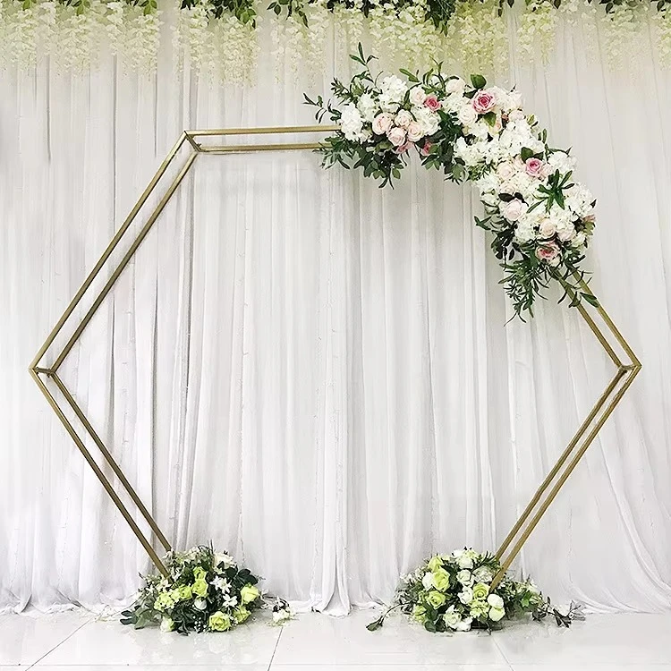 Metal Diamond Wedding Arch Backdrop Wedding Metal Arch Romantic Beautiful Seaside Style For Wedding,Party And Event Decoration