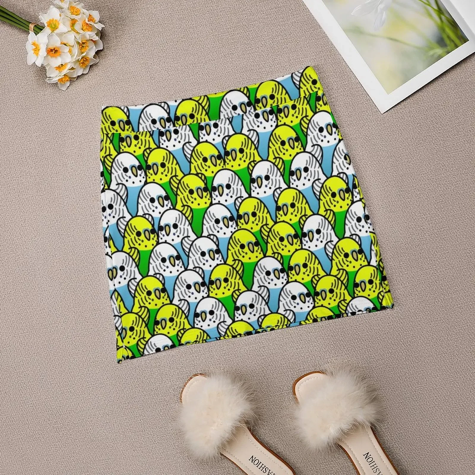 Muitos pássaros! - Budgie Squad 1 Mini Saia roupa estilo coreano fada núcleo saias coreanas