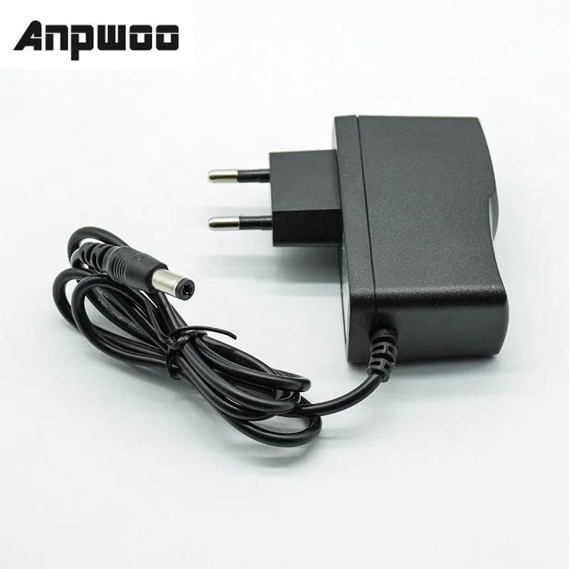 Adaptador Conversor para Bateria de Lítio, Carregador de Alimentação, EU Plug, DC 12.6V, 1A, 1000mA, 5.5mm x 2.5mm, 2.1mm, AC to DC, 18650